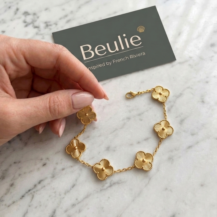 Gold Clover Bracelet