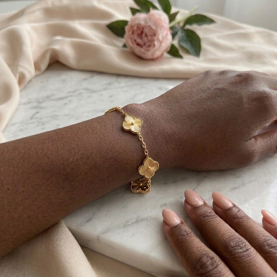 Gold Clover Bracelet