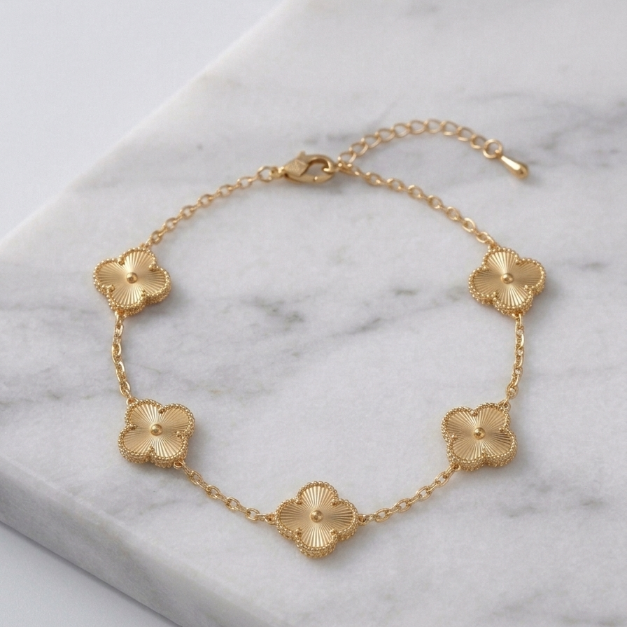Gold Clover Bracelet