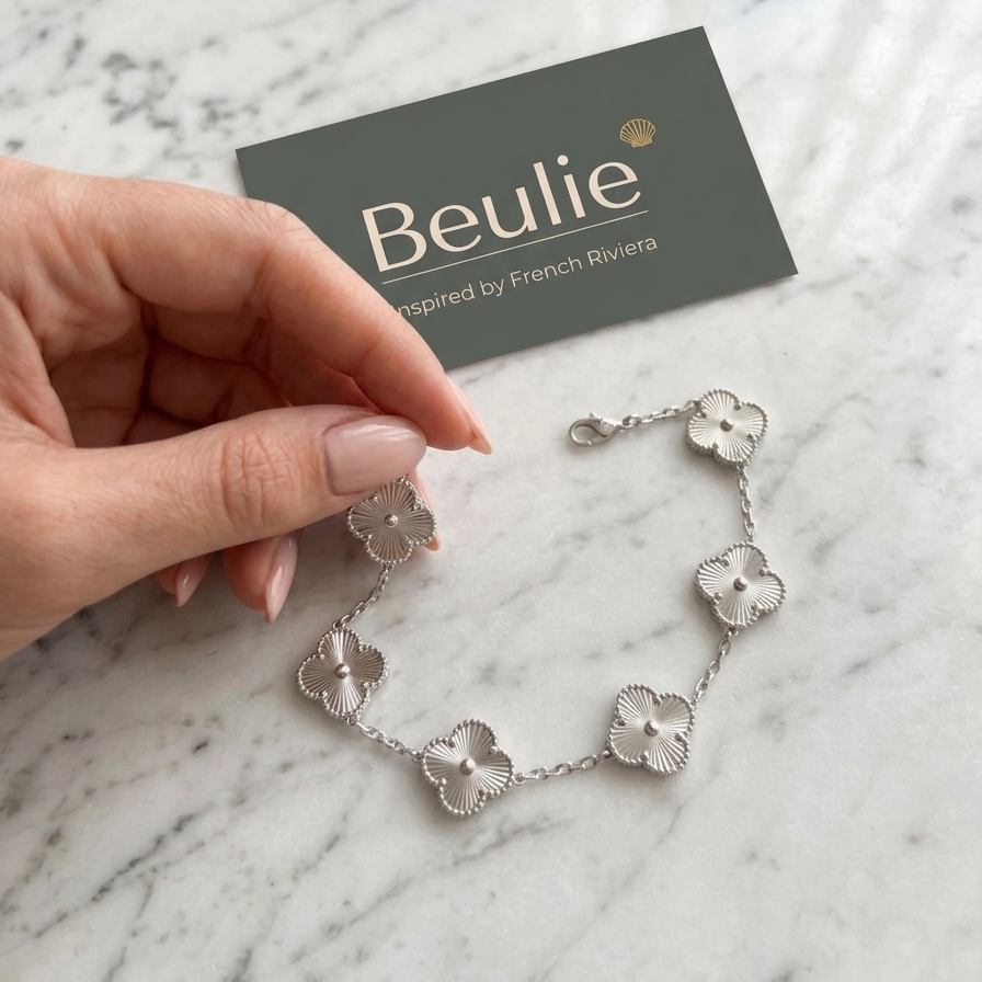 Silver Clover Bracelet