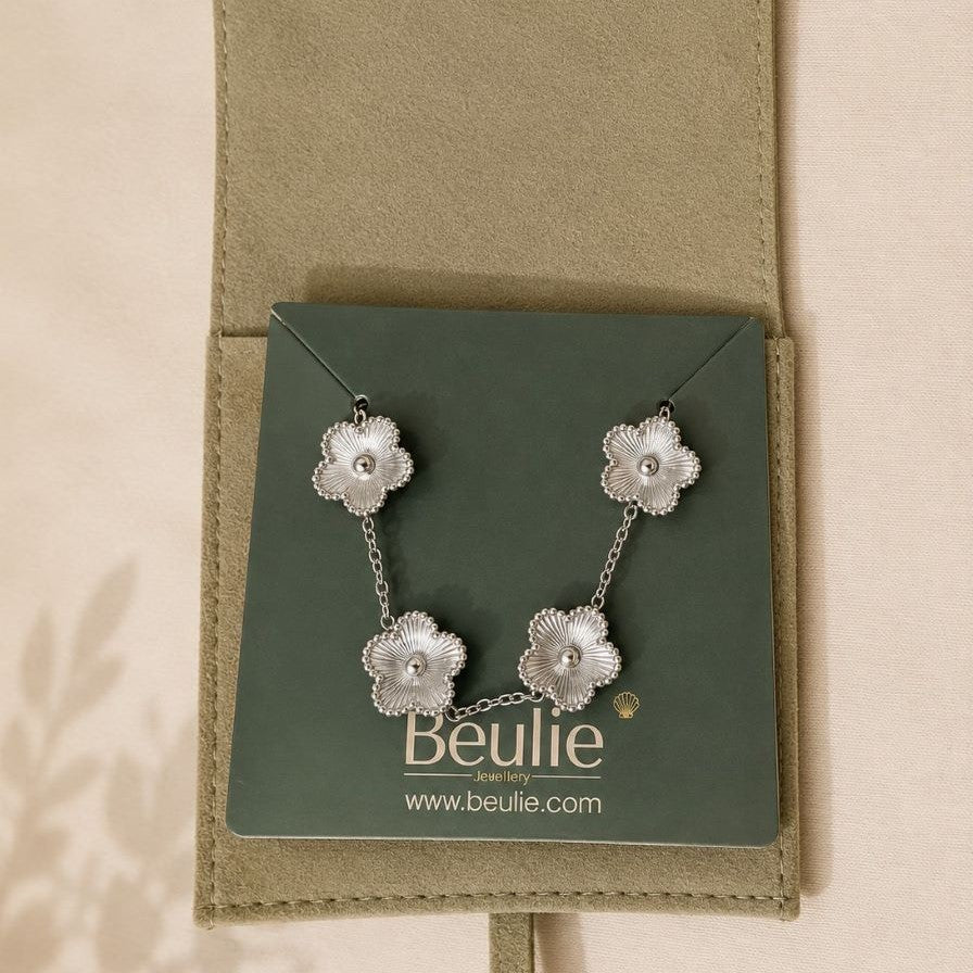 Silver Clover Bracelet